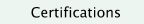 Certifications